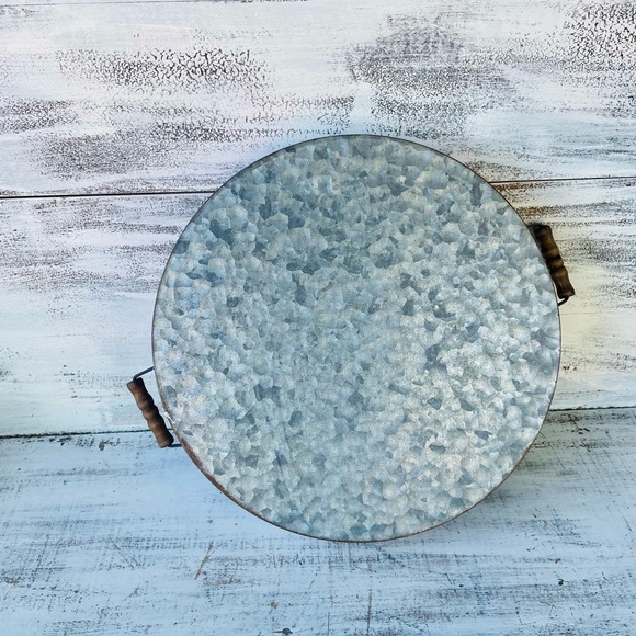 *Let’s Watch A Chick Flick Galvanized Metal Farmhouse Tray - Picture 7 of 16